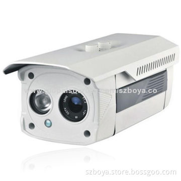 720p 1.0MP Water-resistant IP Bullet Camera with 30m IR Dot-matrix, PoE P2P